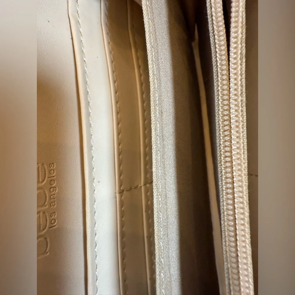 BEBE studded silver wallet (blemish on corner)